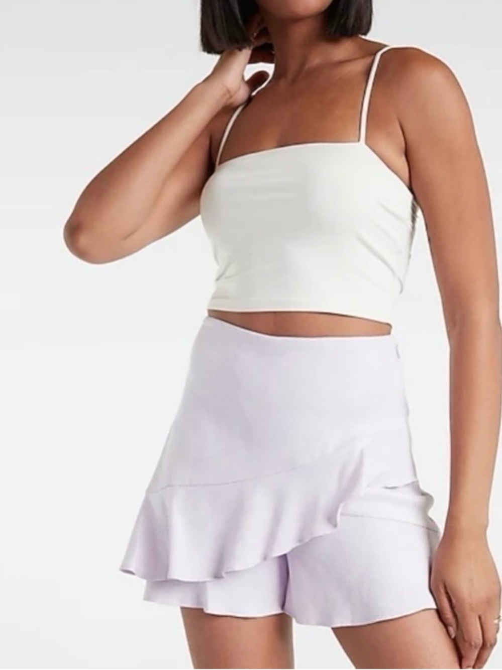 Express Lavender Ruffle Skort
